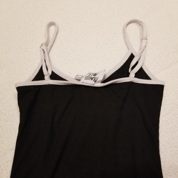 Princess Polly Black Mini Dress Bodycon White Piping Arabellae US 2  X-Small - Picture 9 of 11